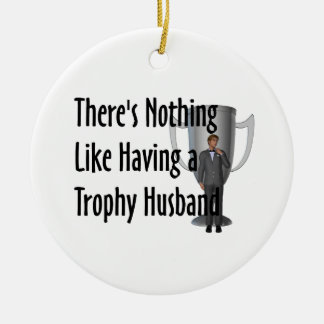 TEE Trophy Husband Ceramic Tree Decoration