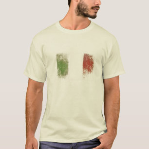 Tee with Dirty Vintage Italy Flag