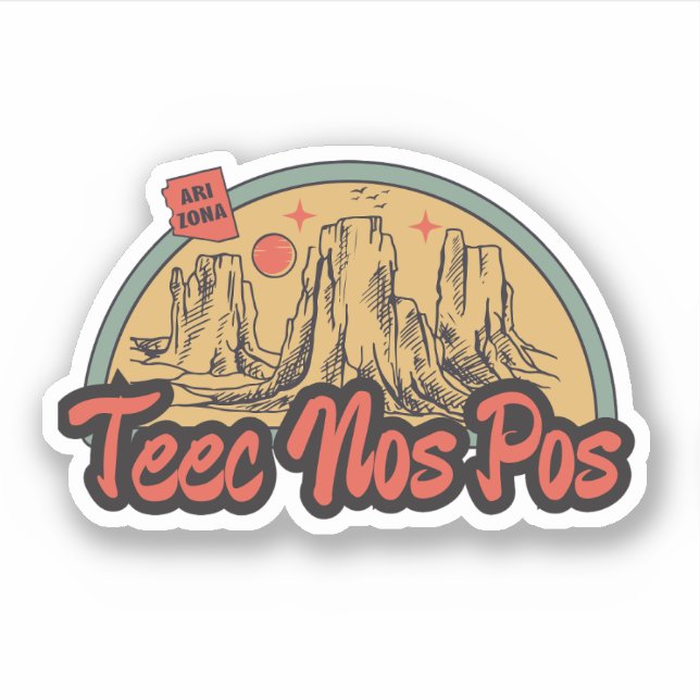 Teec Nos Pos, Arizona  Sticker (Front)