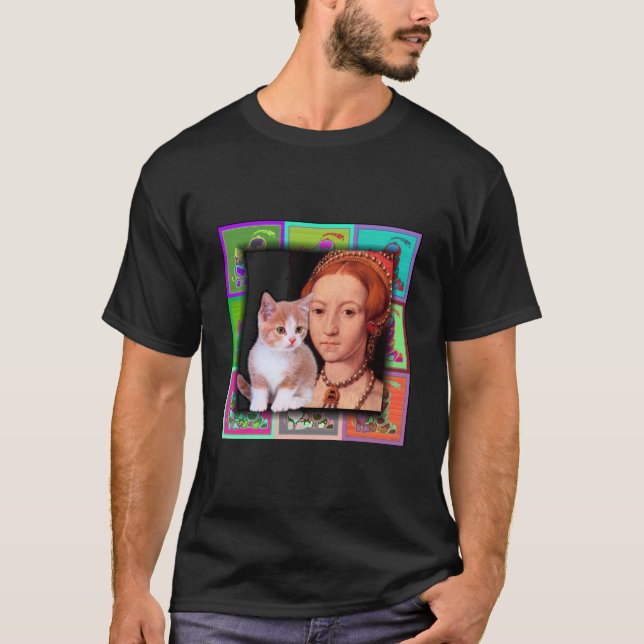 Teen-aged Elizabeth I and Her Kitten T-Shirt (Front)