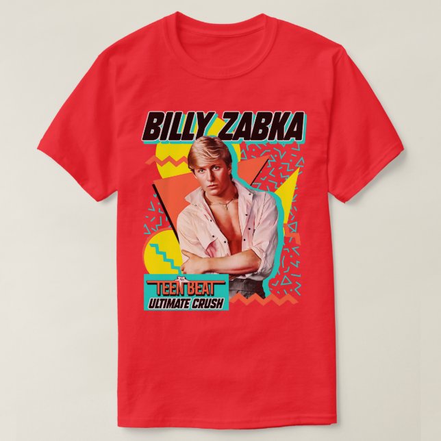 TEEN BEAT Ultimate Crush Billy Zabka T-Shirt (Design Front)