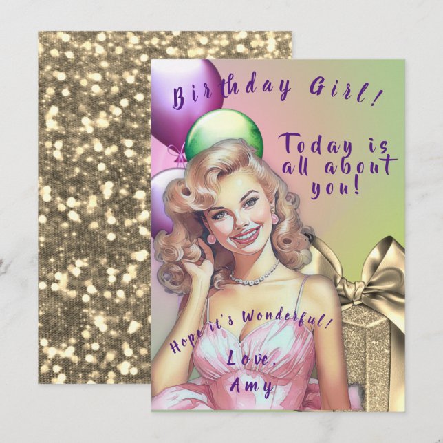 Teen Birthday Card (Front/Back)