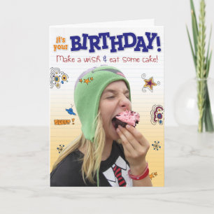 Teen birthday greeting card