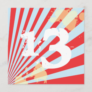 Teen Birthday Party Invitation Boy