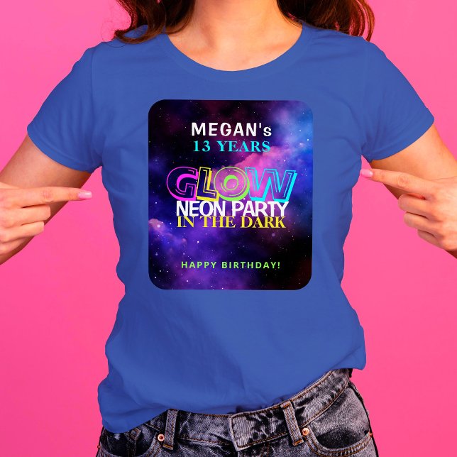 Teen birthday party name age years personalised T-Shirt (Creator Uploaded)