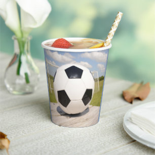 Teen Birthday Party Soccer Sports Paper Cups