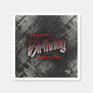 Teen Boy Birthday Napkin