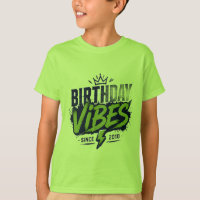 Teen Boy Birthday Vibes Graphic T-Shirt
