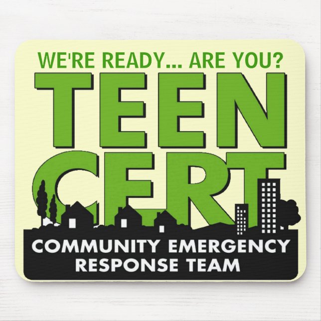 Teen CERT Mousepad (Front)