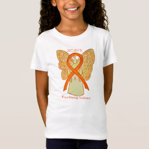 Teen Dating Violence Awareness Ribbon Angel Shirt