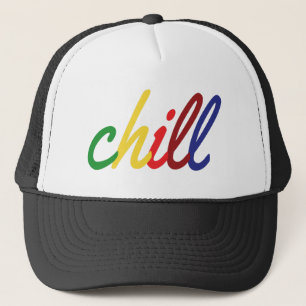 Teen Girl Chill Retro Colors Trucker Hat
