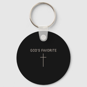 Teen Girl God's Favorite Christian Minimalist Todd Key Ring