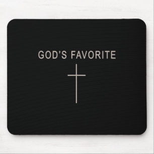 Teen Girl God's Favorite Christian Minimalist Todd Mouse Pad