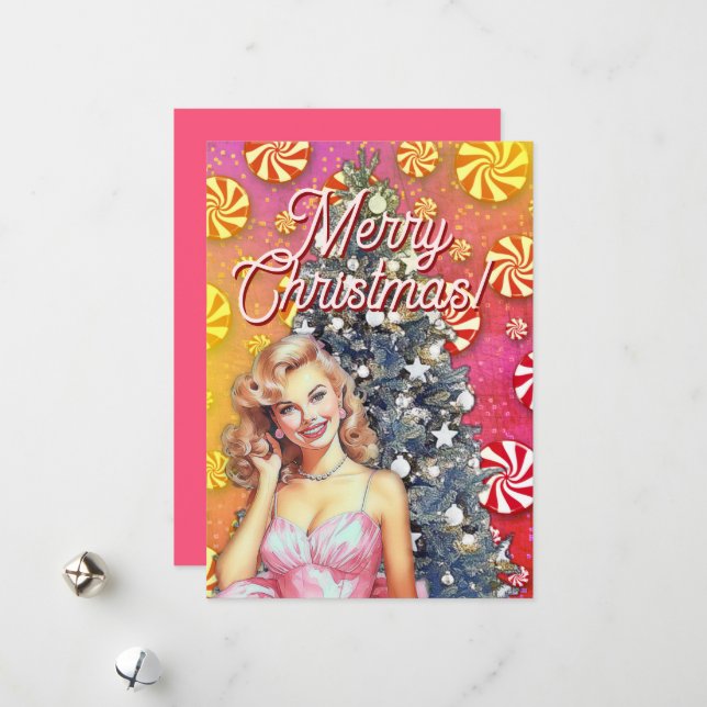 Teen Girl  Holiday Card (Front/Back In Situ)