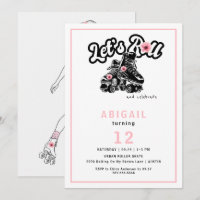 Teen Girl Roller Skating Birthday Party