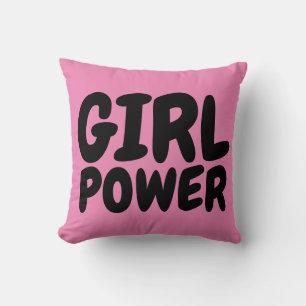 TEEN GIRL'S PILLOWS, GIRL POWER CUSHION