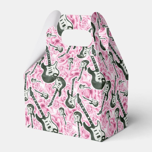 Teen girls rock and roll party favour box (Front Side)