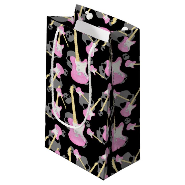 Teen girls rock and roll skull party bag (Front Angled)