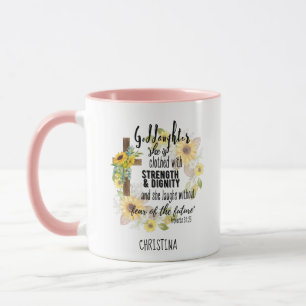 Teen Goddaughter Gift - Personalised Proverb Quote Mug