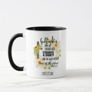 Teen Goddaughter Gift - Personalised Proverb Quote Mug