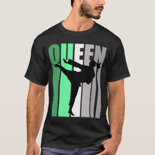 Teen Karate Queen Birthday Colourful Sports Theme T-Shirt