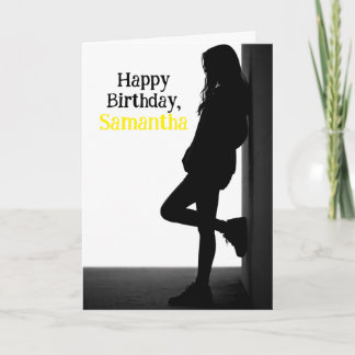 Teen Nonchalant Birthday Card Party