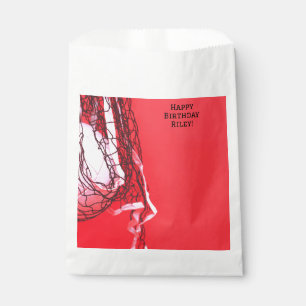 Teen Red Net & Volleyball Sports Favour Bags