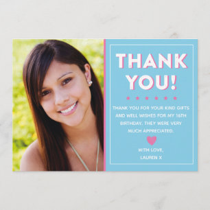 Teen Thank You Card, Adult Thank You Card