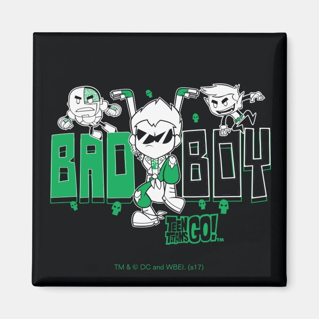 Teen Titans Go! | "Bad Boy" Robin, Cyborg, & BB Magnet (Front)