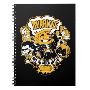 Teen Titans Go!   Beast Boy "Burritos Are Better" Notebook
