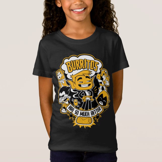 Teen Titans Go! | Beast Boy "Burritos Are Better" T-Shirt (Front)