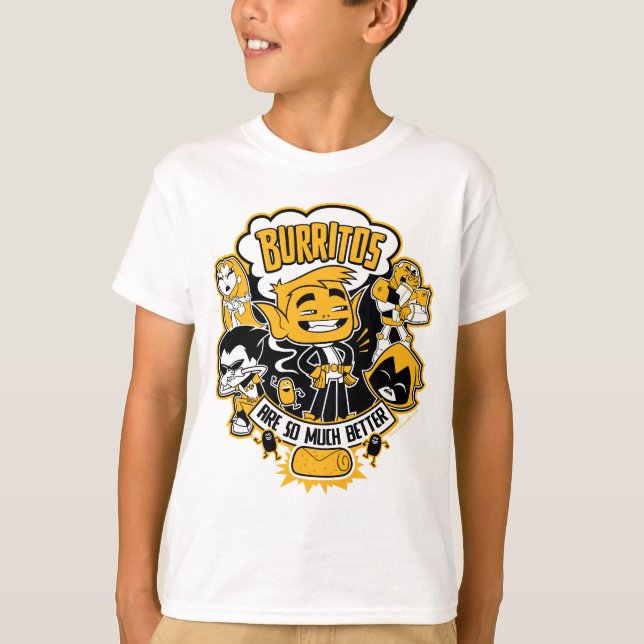 Teen Titans Go! | Beast Boy "Burritos Are Better" T-Shirt (Front)