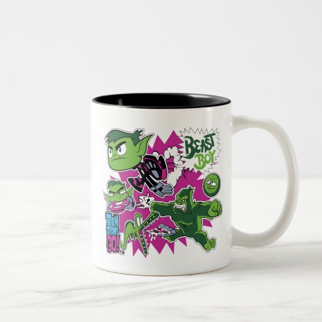 Teen Titans Go! | Beast Boy Shapeshifts Two-Tone Coffee Mug (Right)