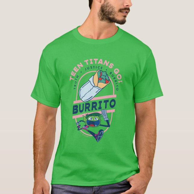 Teen Titans Go! Beast Boy "Truth Justice Burrito" T-Shirt (Front)