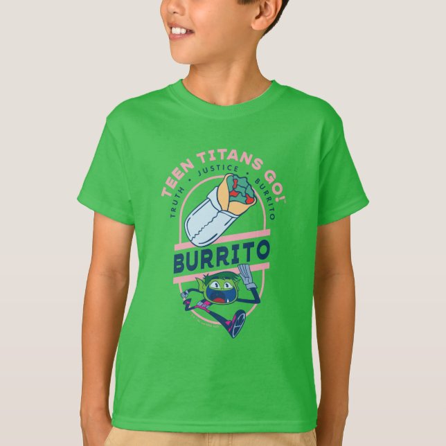 Teen Titans Go! Beast Boy "Truth Justice Burrito" T-Shirt (Front)