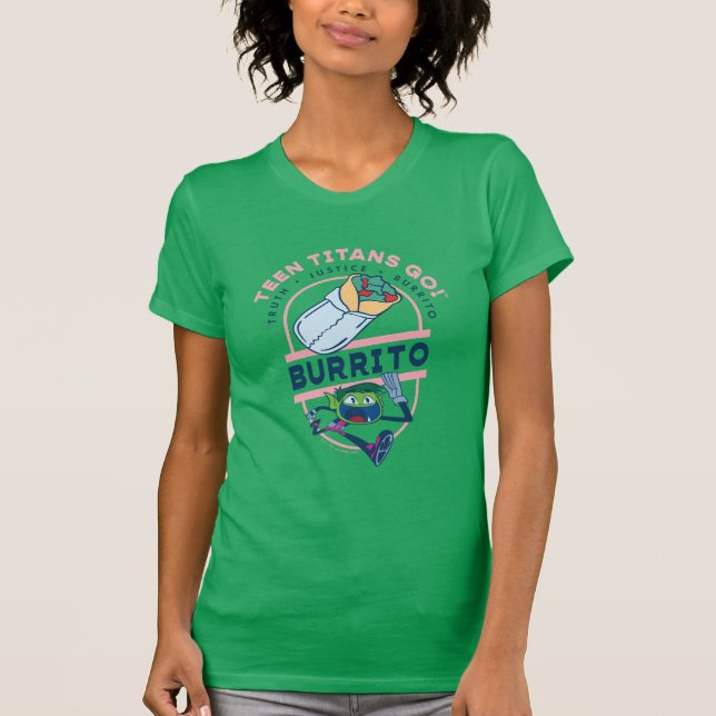 Teen Titans Go! Beast Boy "Truth Justice Burrito" T-Shirt (Front)