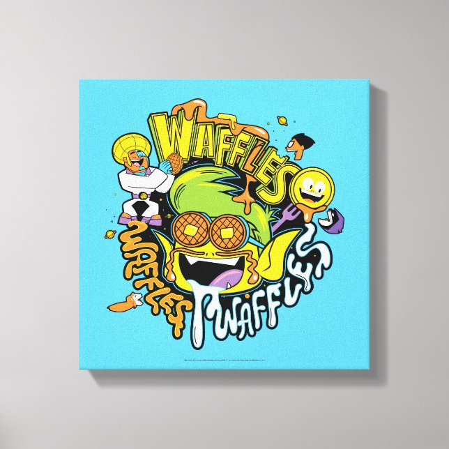 Teen Titans Go! | Beast Boy Waffles Canvas Print (Front)