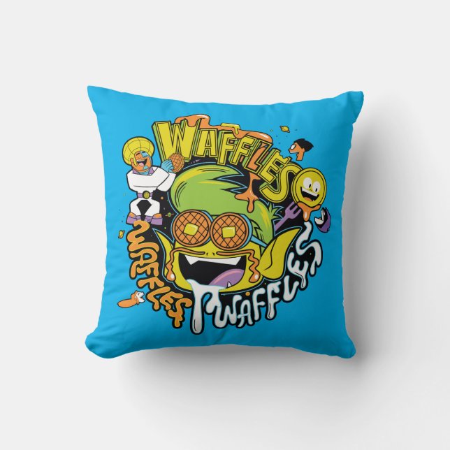 Teen Titans Go! | Beast Boy Waffles Cushion (Front)