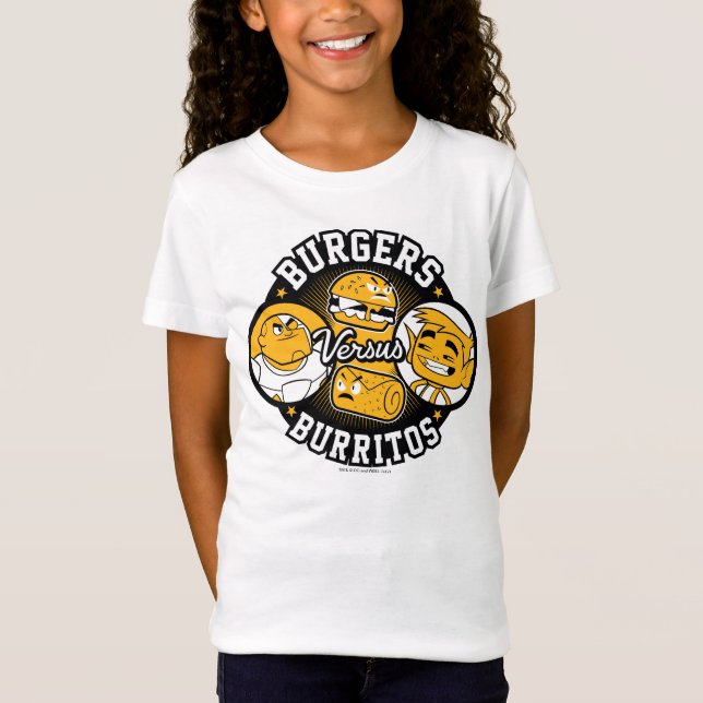 Teen Titans Go! | Burgers Versus Burritos T-Shirt (Front)