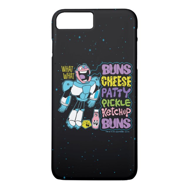 Teen Titans Go! | Cyborg Burger Rap Case-Mate iPhone Case (Back)