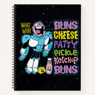 Teen Titans Go!   Cyborg Burger Rap Notebook