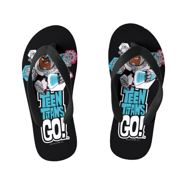 Teen Titans Go! | Cyborg's Arsenal Graphic Kid's Jandals (Footbed)