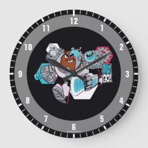 Teen Titans Go! Cyborg's Arsenal Graphic Large Clock