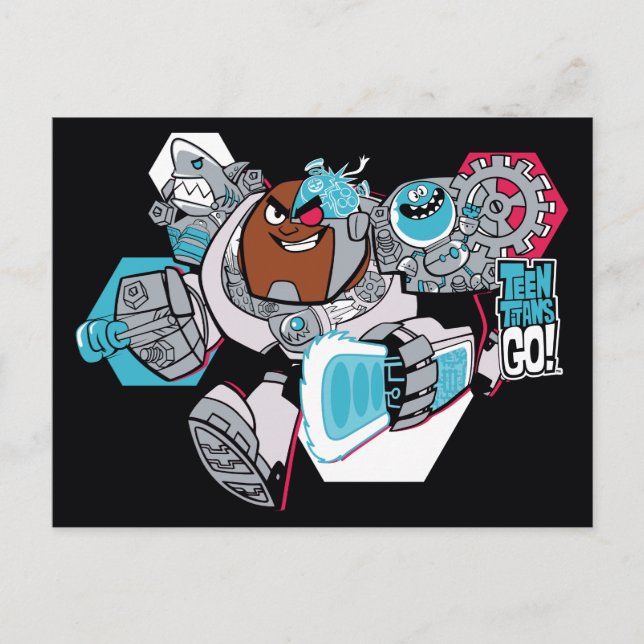 Teen Titans Go! | Cyborg's Arsenal Graphic Postcard (Front)