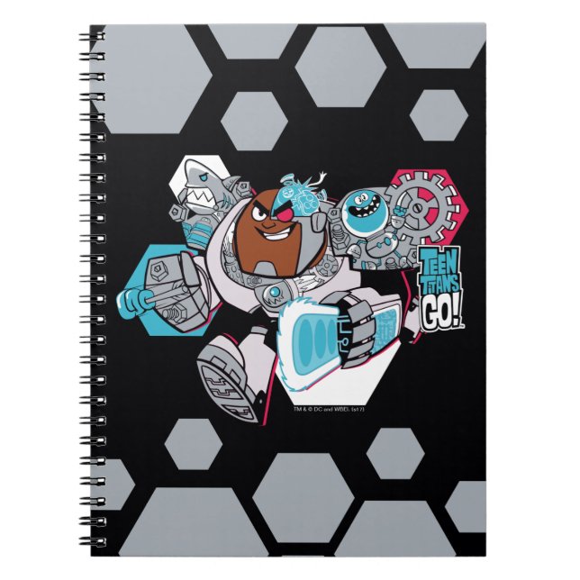 Teen Titans Go! | Cyborg's Arsenal Graphic Spiral Notebook (Front)