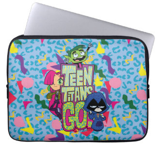 Teen Titans Go! | "Girls Girls" Animal Print Logo Laptop Sleeve