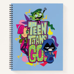 Teen Titans Go!   "Girls Girls" Animal Print Logo Notebook