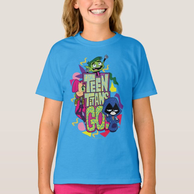 Teen Titans Go! | "Girls Girls" Animal Print Logo T-Shirt (Front)