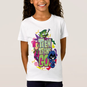 Teen Titans Go! "Girls Girls" Animal Print Logo T-Shirt