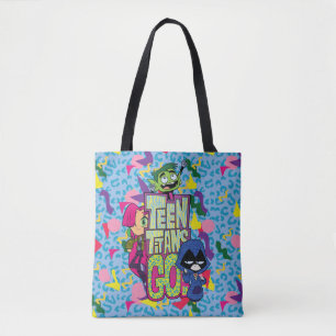 Teen Titans Go!   "Girls Girls" Animal Print Logo Tote Bag
